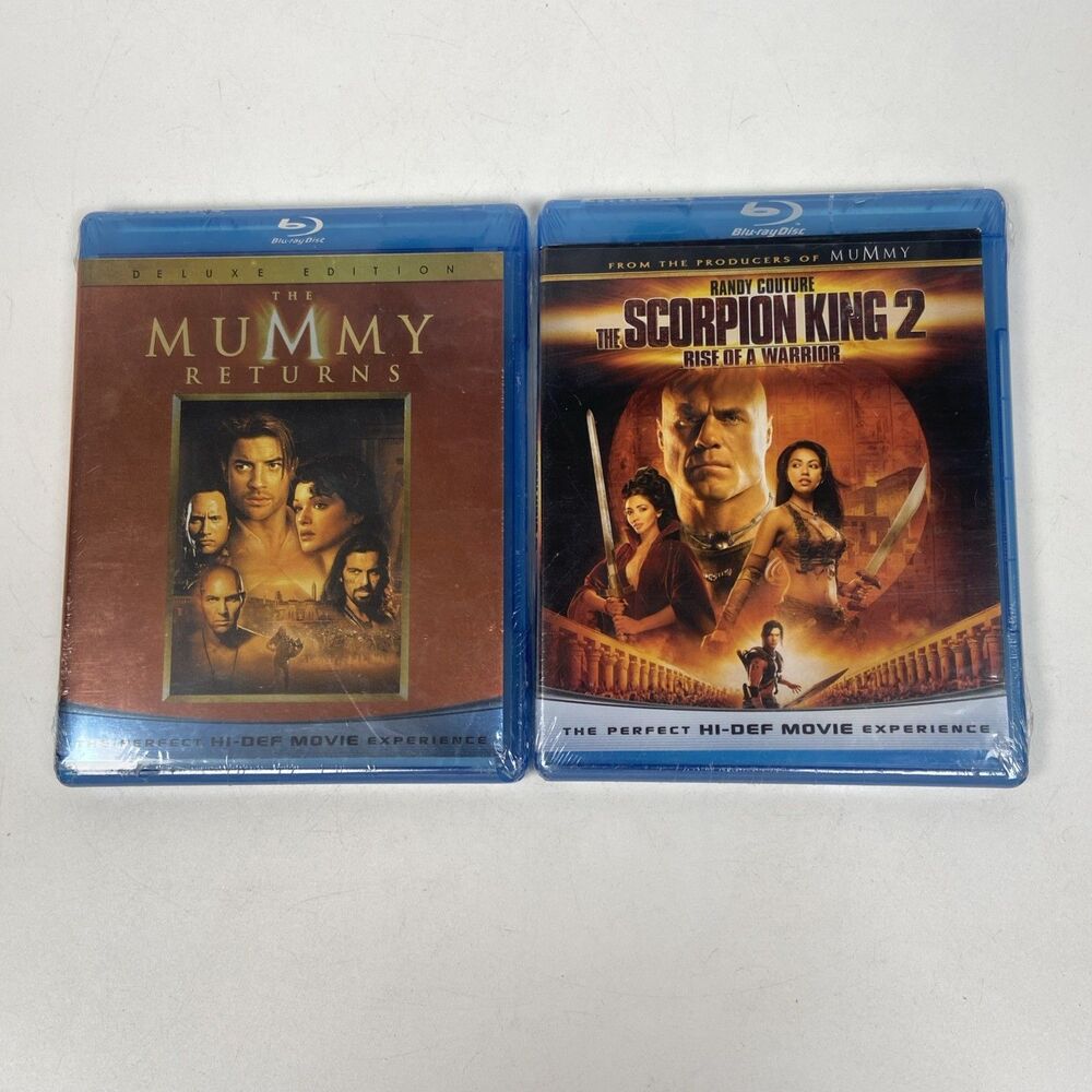 The Mummy Returns Deluxe Edition & The Scorpion King 2 Blu Ray Disc Hi-Def Movie
